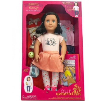 Кукла Our Generation DELUXE Эверли с книгой 46 см BD31165AZ (BD31165AZ*)