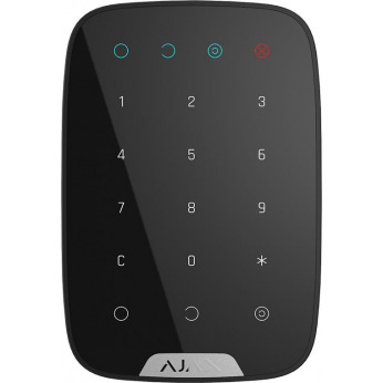 Бездротова сенсорна клавіатура Ajax KeyPad чорна (000005653)
