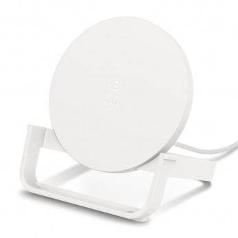 Беспроводное ЗУ Belkin Stand Wireless Charging Qi, 10W, white (F7U083VFWHT)