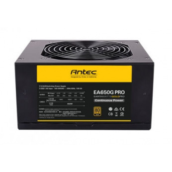 Блок живлення Antec EarthWatts EA650G Pro (650W)80+GOLD,aPFC,12см,24+8,6*SATA,4*PCIe,+3,модульний (0-761345-11618-3)