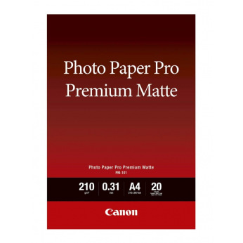 Фотобумага Canon Photo Paper Premium Matte 210г/м кв, A4, 20л (8657B005)