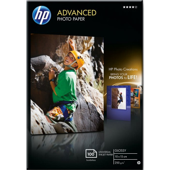Фотопапір HP Advanced Glossy Photo Paper 250 г/м кв, 10 x 15cм, 100арк (Q8692A)