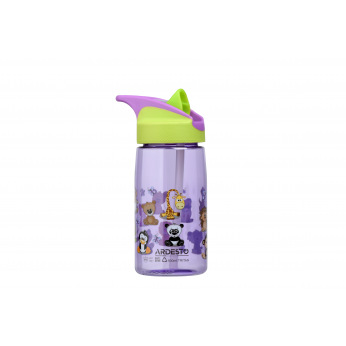Пляшка для води Ardesto Funny animals дитяча 500 мл, зелена, тритан (AR2201TA)