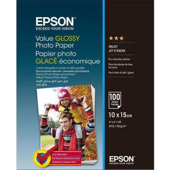 Фотобумага Epson Glossy Photo Paper 200 г/м кв, A4, 20 л. (C13S042538)