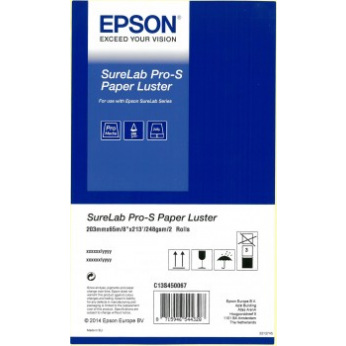 Фотобумага Epson SureLab Pro-S Paper Luster 252 г/м кв,c8x6 (C13S450067BP)