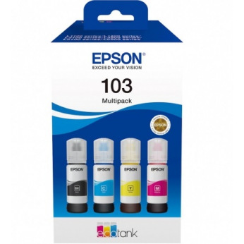 Чернила для Epson EcoTank L1250 EPSON  B/C/M/Y 4 x 65мл C13T00S64A