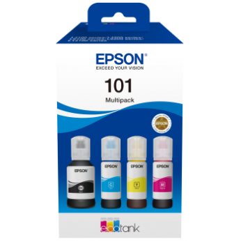 Чернила для Epson EcoTank L6270 EPSON 101  B/C/M/Y 127мл/3x70мл C13T03V64A