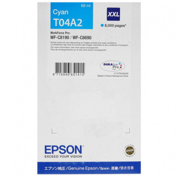 Картридж Epson T04A2 XXL Cyan (C13T04A240)