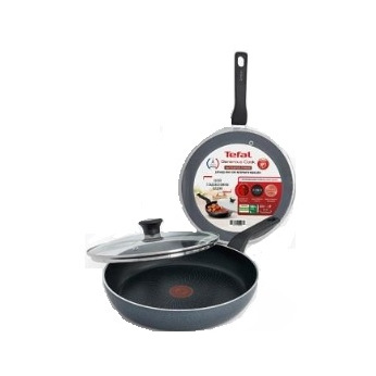 Сковорода с крышкой Tefal Generous Cook, 24см, алюминий, бакелит, стекло, черный (C2770453_SET)