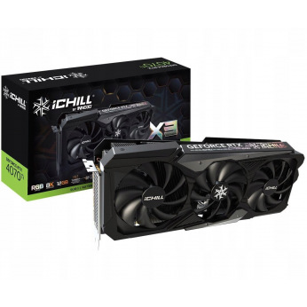 Відеокарта NVIDIA RTX4070 TI iChill/X3/ 12GB GDDR6X/192-bit/2670MHz/21Gbps/3xDP RTX 4070 Ti iChill X3  (C407T3-126XX-186148H)