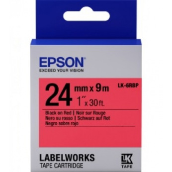 Картридж Epson LC-6RBP9 Pastel Black/Red 24mm x 9m (C53S627400)