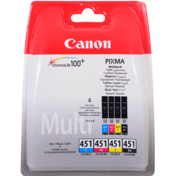 Картридж для Canon PIXMA MG6640 CANON 451 Multipack  B/C/M/Y 6524B004
