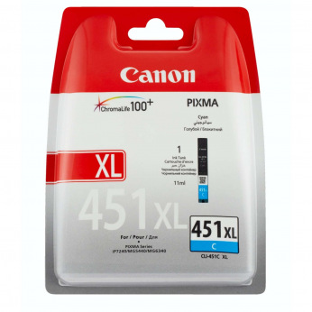 Картридж для Canon PIXMA iP8740 CANON 451 XL  Cyan 6473B001