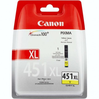 Картридж для Canon PIXMA MG6440 CANON 451 XL  Yellow 6475B001