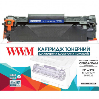 Картридж для HP LaserJet Pro M201n WWM 83A  Black CF283A-WWM