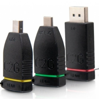 комплект перехідників retractable C2G Adapter Ring HDMI на mini DP DP USB-C (CG84269)