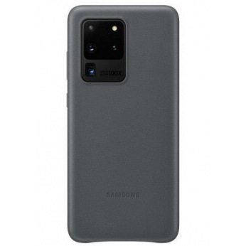 Чехол Samsung Leather Cover для смартфона Galaxy S20 Ultra (G988) Grey (EF-VG988LJEGRU)