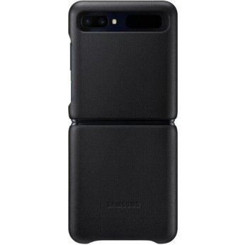 Чехол Samsung Leather Cover для смартфона Galaxy Z Flip (F700) Black (EF-VF700LBEGRU)