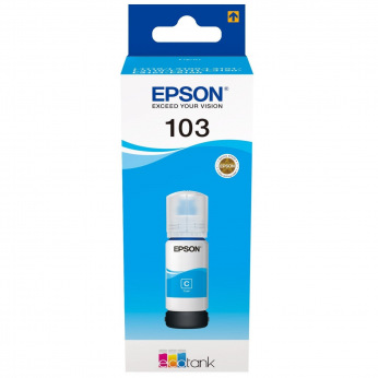Чорнило для Epson EcoTank L1250 EPSON 103  Cyan 65мл C13T00S24A