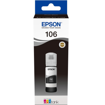 Чернила для Epson L7160 EPSON 106  Photo Black 70мл C13T00R140