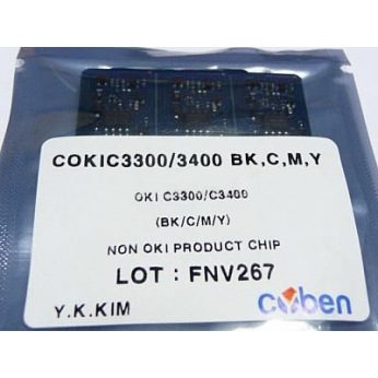 Чип для OKI Cyan (43459443) Hanp Cyben  Color COKI3300