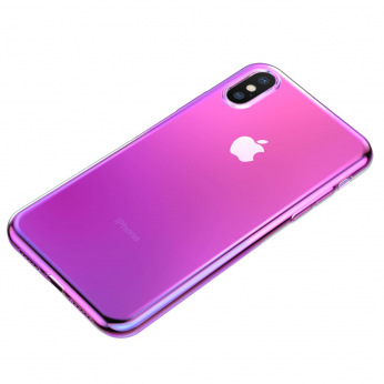 Чехол Baseus для iPhone XS Glow, TR Pink (WIAPIPH58-XG04)