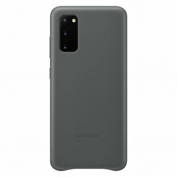 Чехол Samsung Leather Cover для смартфона Galaxy S20 (G980) Gray (EF-VG980LJEGRU)