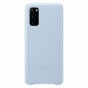 Чехол Samsung Leather Cover для смартфона Galaxy S20 (G980) Sky Blue (EF-VG980LLEGRU)