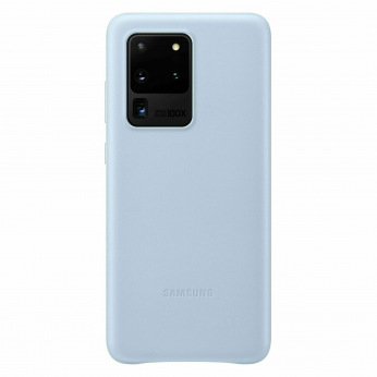 Чехол Samsung Leather Cover для смартфона Galaxy S20 Ultra (G988) Sky Blue (EF-VG988LLEGRU)