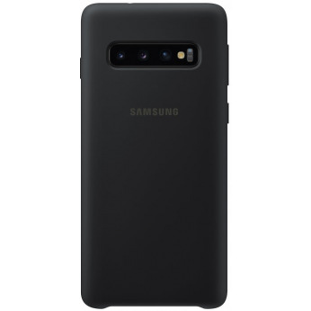 Чехол Samsung Silicone Cover для смартфона Galaxy S10 (G973) Black (EF-PG973TBEGRU)