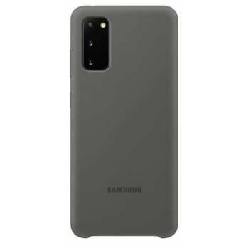 Чехол Samsung Silicone Cover для смартфона Galaxy S20 (G980) Grey (EF-PG980TJEGRU)