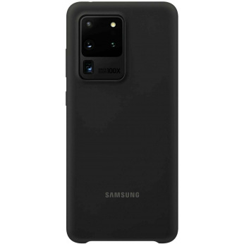 Чохол Samsung Silicone Cover для смартфону Galaxy S20 Ultra (G988) Black (EF-PG988TBEGRU)
