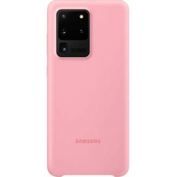 Чехол Samsung Silicone Cover для смартфона Galaxy S20 Ultra (G988) Pink (EF-PG988TPEGRU)