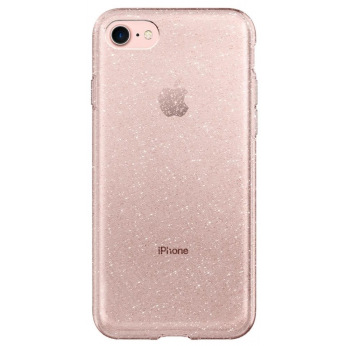 Чехол Spigen для iPhone 8/7 Liquid Crystal Glitter Rose Quartz (042CS21419)