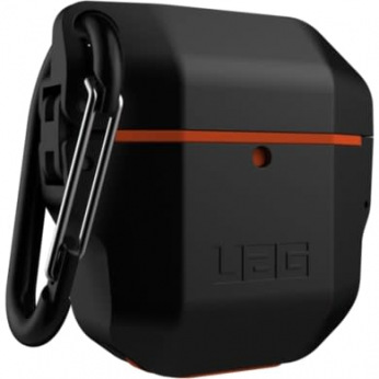 Чехол UAG для Airpods Silicone Hardcase, Black/Orange (10185F114097)