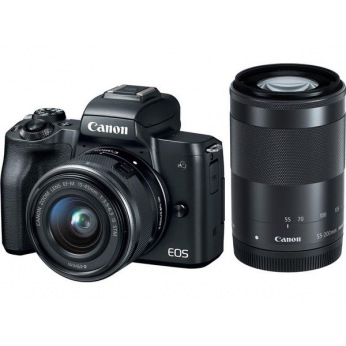 Цифрова фотокамера Canon  EOS M50 + 15-45 IS STM + 55-200 IS STM  Black (2680C054)