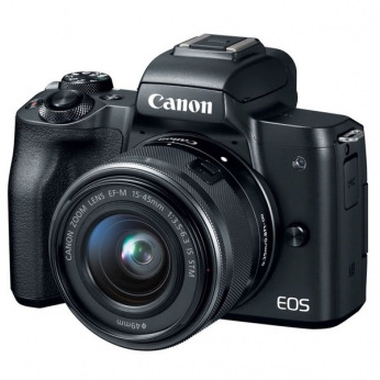 Цифровая фотокамера Canon EOS M50 + 15-45 IS STM Kit Black (2680C060)