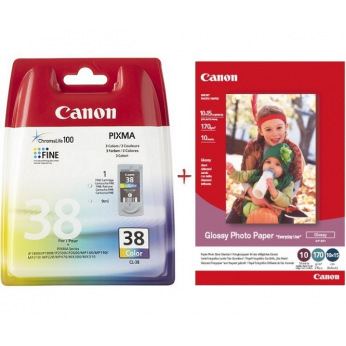 Картридж для Canon PIXMA iP1800 CANON  Color CL-38C+Paper