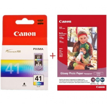 Картридж для Canon PIXMA iP1900 CANON  Color CL-41C+Paper