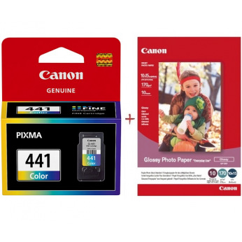 Картридж для Canon PIXMA TS5140 CANON  Color CL-441C+Paper