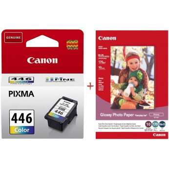 Картридж для Canon PIXMA TS3340 CANON  Color CL-446+Paper