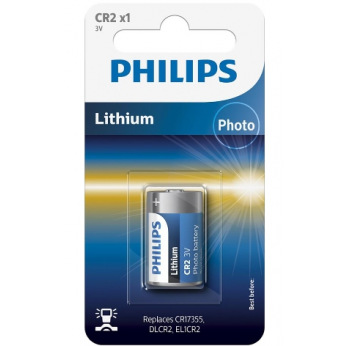 Батарейка Philips літієва CR2 блістер, 1 шт  (CR2/01B)