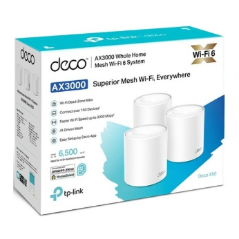 Домашня Mesh Wi-Fi система Tp-Link,  Deco X50(3-pack) Deco X50(3-pack) (Deco X50(3-pack))