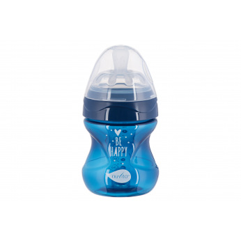 Детская Антиколиковая бутылочка Nuvita NV6012 Mimic Cool 150мл темно-синяяя (NV6012NIGHTBLUE)