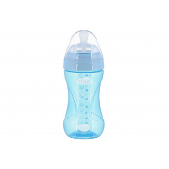 Детская Антиколиковая бутылочка Nuvita NV6032 Mimic Cool 250мл голубая (NV6032SKY)