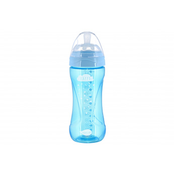 Детская Антиколиковая бутылочка Nuvita NV6052 Mimic Cool 330мл голубая (NV6052SKY)