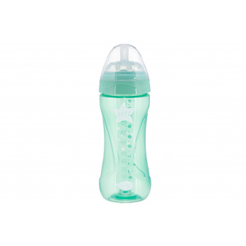 Детская Антиколиковая бутылочка Nuvita NV6052 Mimic Cool 330мл зеленая (NV6052GREEN)