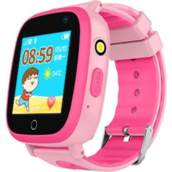 Дитячий GPS годинник-телефон GOGPS ME K14 Рожевий (K14PK)