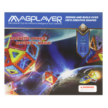 Конструктор Magplayer магнитный набор 30 эл. MPB-30 (MPB-30)