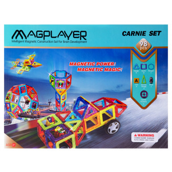Конструктор Magplayer магнитный набор 98 эл. MPA-98 (MPA-98)